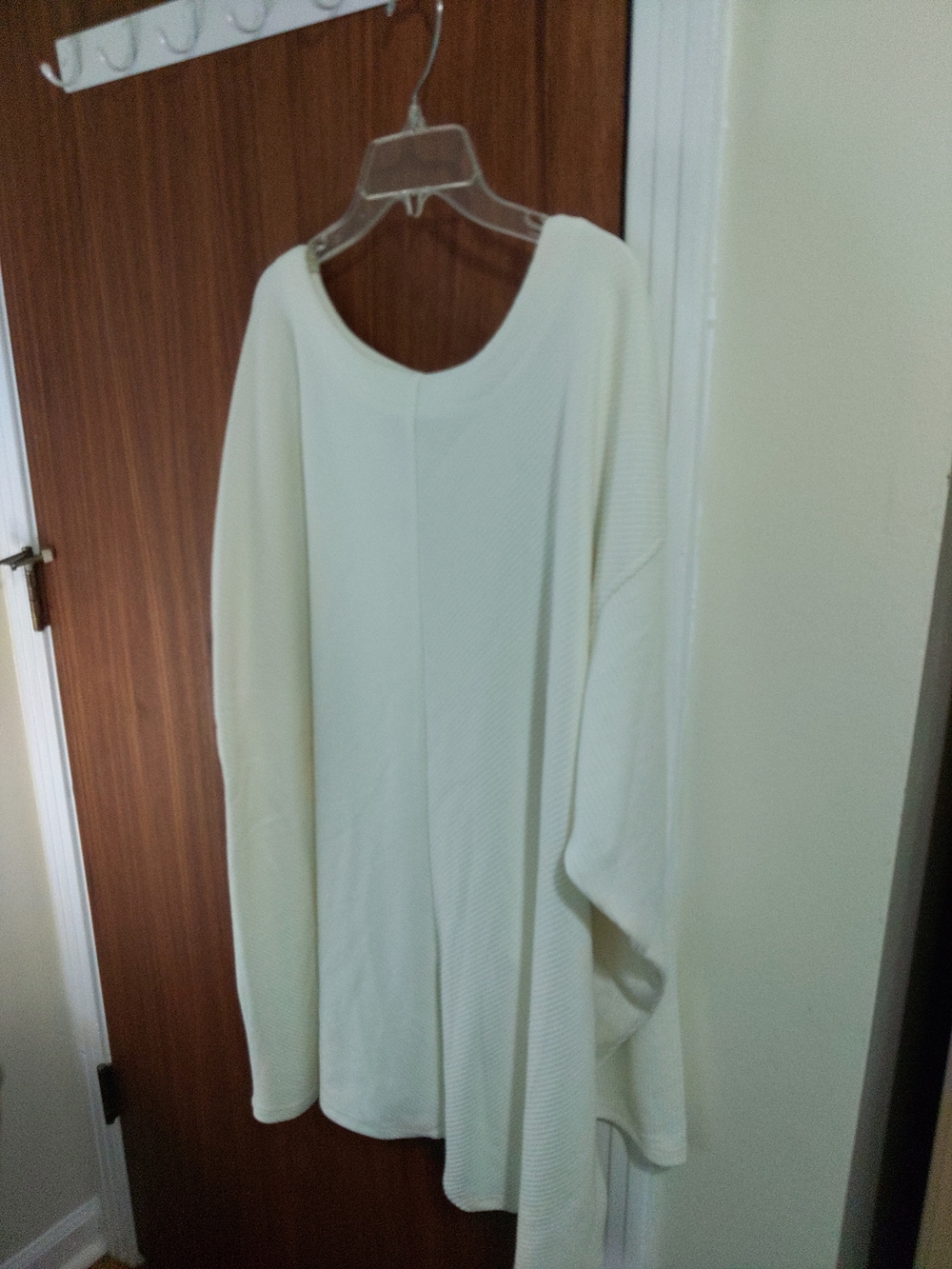 Lane Bryant Cream/Off-White Long Sleeve Knit Top